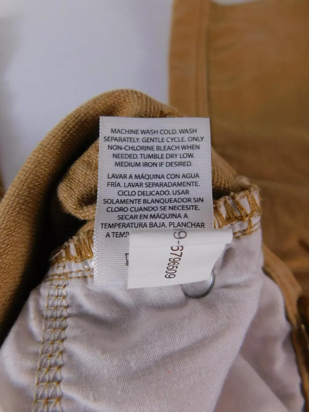 Wonder Nation Pants Boys 16 Husky Brown Slim Chino Twill Stretch Casual Fall